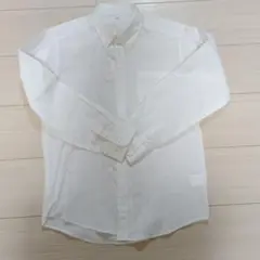 長袖　白　シャツ