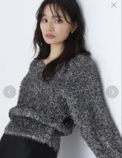 ラメシャギーニット ナチュラルビューティーベーシック