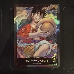 ワンピースカード モンキー・D・ルフィ 黒 リーダー ST08-001 - メルカリ