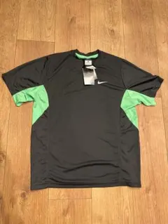 NIKE DRI-FIT 切替Tシャツ チャコール M