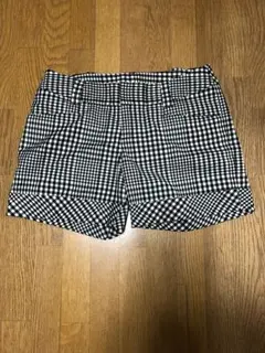 コムサ チェック柄ショートパンツ