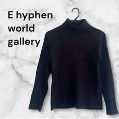 【E hyphen world gallery】レディース ハイネックリブニット