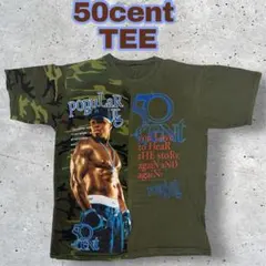 00s ラップT 50Cent Tシャツ 迷彩柄