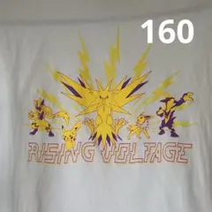 ポケモンTシャツ　ユニクロ　160cm バックプリント　半袖