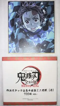 鬼滅の刃　作画スタッフ　全集中複製　ミニ色紙　竈門炭治郎