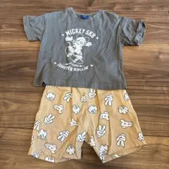 ミッキー Tシャツとショーツセット 100cm