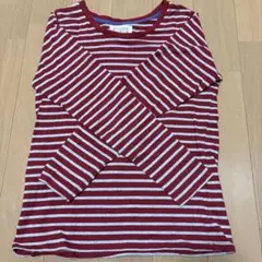 レディース長袖トップス　ボーダー