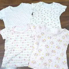 肌着4枚セット*90cm トップバリュー&西松屋