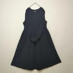 長袖　ロングワンピース　ブラック adapt retailing