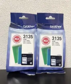 未使用未開封　純正品　brother LC3135BK (ブラック) 2個セットのサムネイル