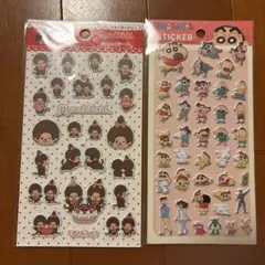 クレヨンしんちゃん　モンチッチ セリア　ぷくっとシール　ステッカー