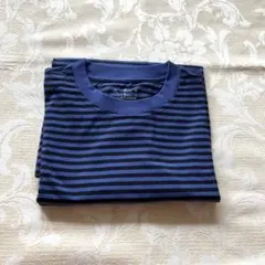 未使用品❗️メンズ❗️無印ボーダー薄手長袖TシャツXL