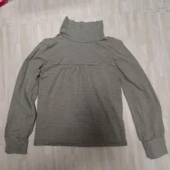 a.v.v standard ストライプタートルネック長袖