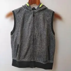 Gapkids フード付きベスト Sサイズ グレー