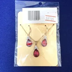 【新品】ティアドロップ ネックレス ピアス 3点セット