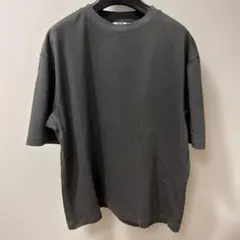 ユニクロU エアリズムコットンオーバーサイズTシャツ　ダークグレー　XXL