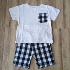 プティマイン　ギンガムチェックセットアップ