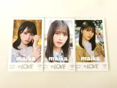 イコラブ 佐々木舞香 ミニフォトカード vol.7 3種 ラストノート 生写真