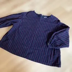 coen ネイビー/レッドストライプ プルオーバー