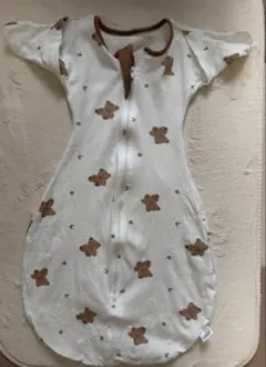 クマ柄 ベビースワドル Mサイズ オールシーズン