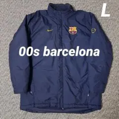 00s NIKE FCバルセロナ サッカー ナイロンジャケット ダウンジャケット