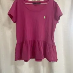 140 Ralph Lauren ペプラム Tシャツ ピンク