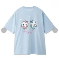 エンジェルキティ Tシャツ ライトブルー Hello Kitty
