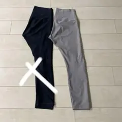 ハイウエスト ピンクグレー ヨガパンツ
