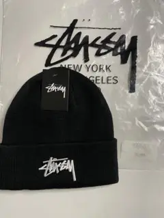 Stussy ブラック ニット帽