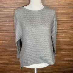 DRESKIP ドレスキップ ニット セーター Mサイズ 灰色 グレー 長袖