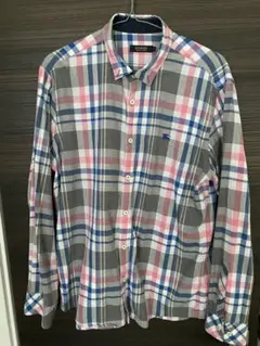 BURBERRY BLACK LABEL チェック柄長袖シャツ