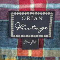 ORIAN チェックシャツ　ワイドカラー　L