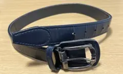 少年野球　ミズノ ネイビー ベルト 合成皮革