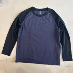 mont-bell 長袖カットソー 130サイズ ダークブルー/ブラック