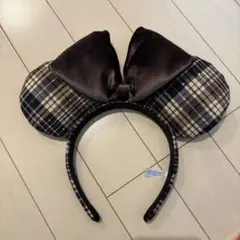 ミニー耳 カチューシャ チェック柄