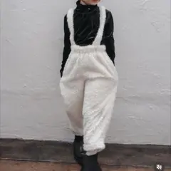 【新品未使用】softcheese　しまむら　プードルパンツ　白　110