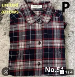 UNITED ARROWS チェック柄長袖シャツNo.51