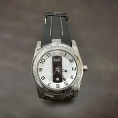 D&G アナログ時計 シルバー/ブラック　時計　ドルガバ