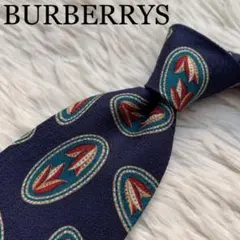 【大人気ブランド】バーバリー BURBERRYS ネクタイ 美品 小紋柄 シルク
