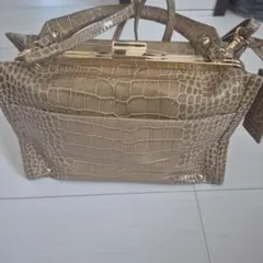 LEMINE クロコ型押し？ ハンドバッグ | Mercari
