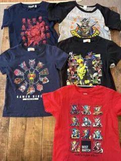 仮面ライダー Tシャツ 5枚セット サイズ110 まとめ売り