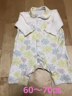 美品　長袖ロンパース　女の子用　60〜70センチ　春秋