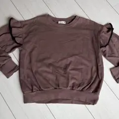 branshes フリル付き ブラウン 140 トレーナーのサムネイル