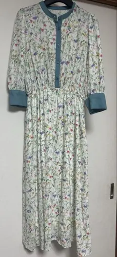 イッツデモ 日比谷花壇コラボ　花柄ロングワンピース　フリーサイズ