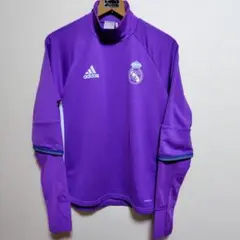 adidasアディダス レアルマドリード トレーニングトップ パープル