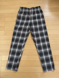ジャーナルスタンダードレリューム　黒白チェック　パンツ　メンズ　Mサイズ