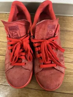 adidas スタンスミス　26.0cm 赤　スエード　スウェード　レッド