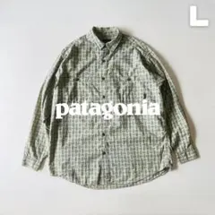 Patagonia 2005年製 L/Sフランネルシャツ オンブレ ルーマニア製