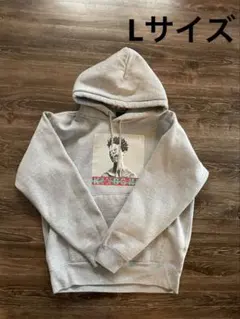 KING GNU フード付きスウェット グレー パーカー Lサイズ 白日パーカー