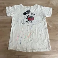 美品　デニムダンガリー　ミッキー　半袖